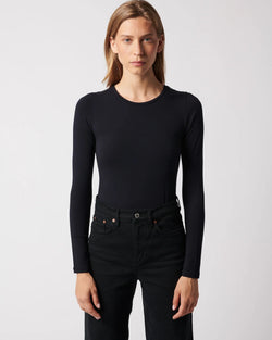 Soft Touch LS Crew | Noir