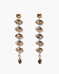 Chan Luu Isadora Earrings Smoky Quartz well heeled stowe vermont