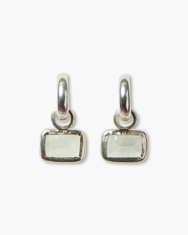 Chan Luu Beverly Green Amethyst Tiered Hoop Earrings well heeled stowe vermont