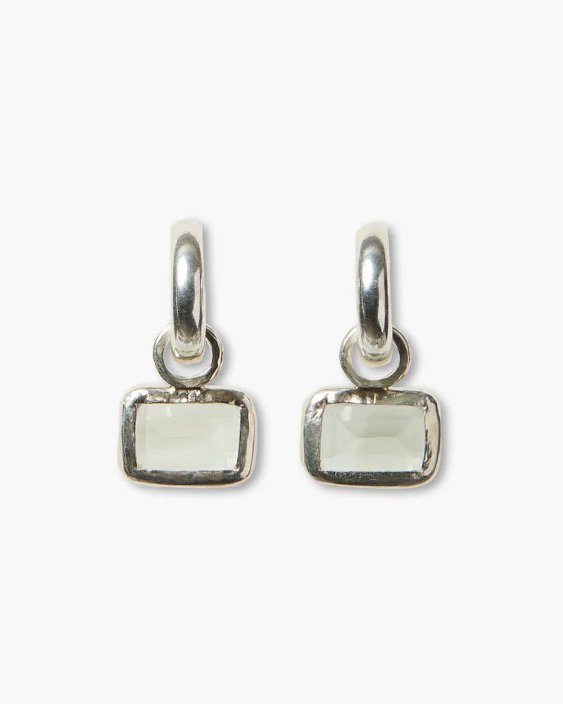 Chan Luu Beverly Green Amethyst Tiered Hoop Earrings well heeled stowe vermont