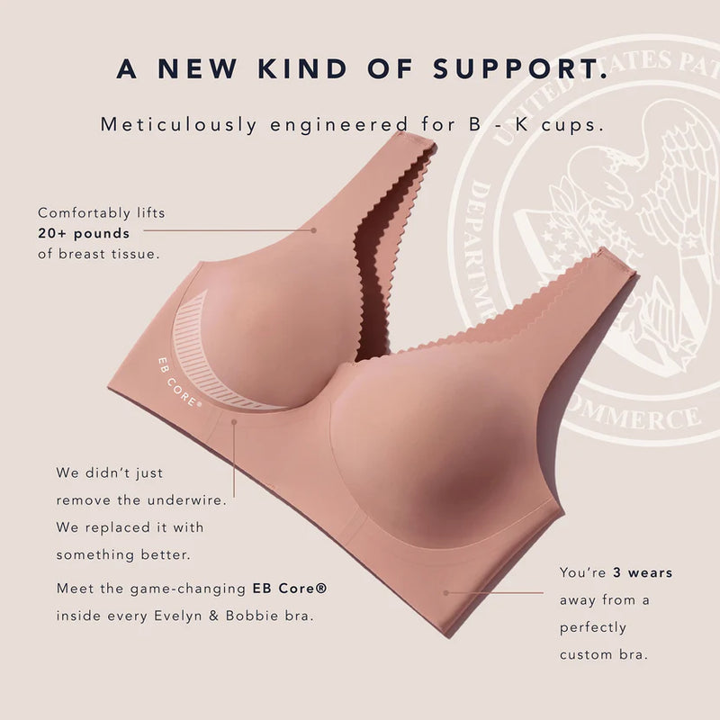 Evelyn & Bobbie Structured Scoop Bra Cami in Sand 