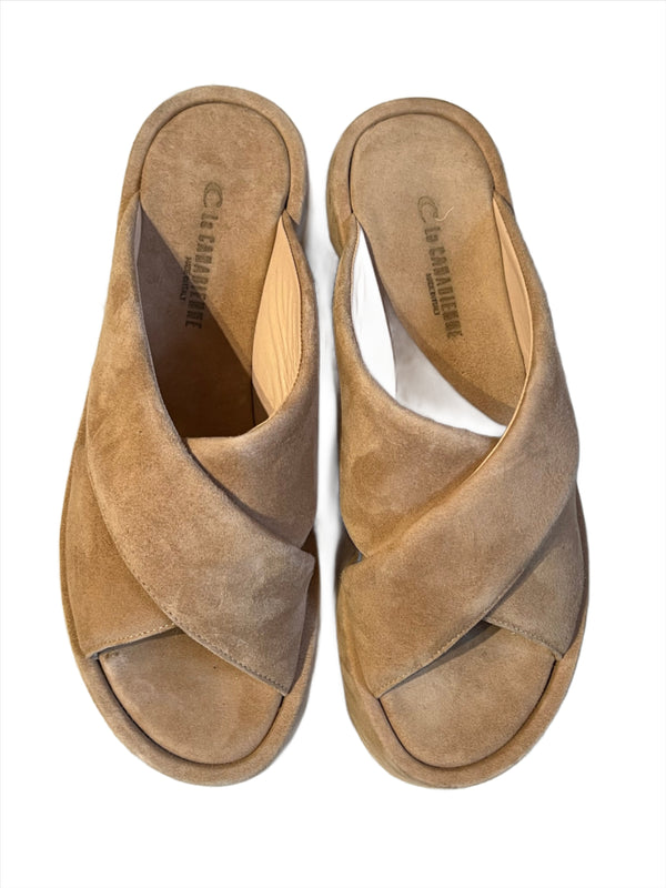 Breanne Flatform | Sand Suede