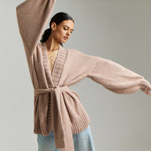 Demoiselle Tie Cardi | Nude – Well Heeled