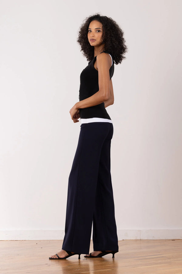 Flavia Crepe | Navy