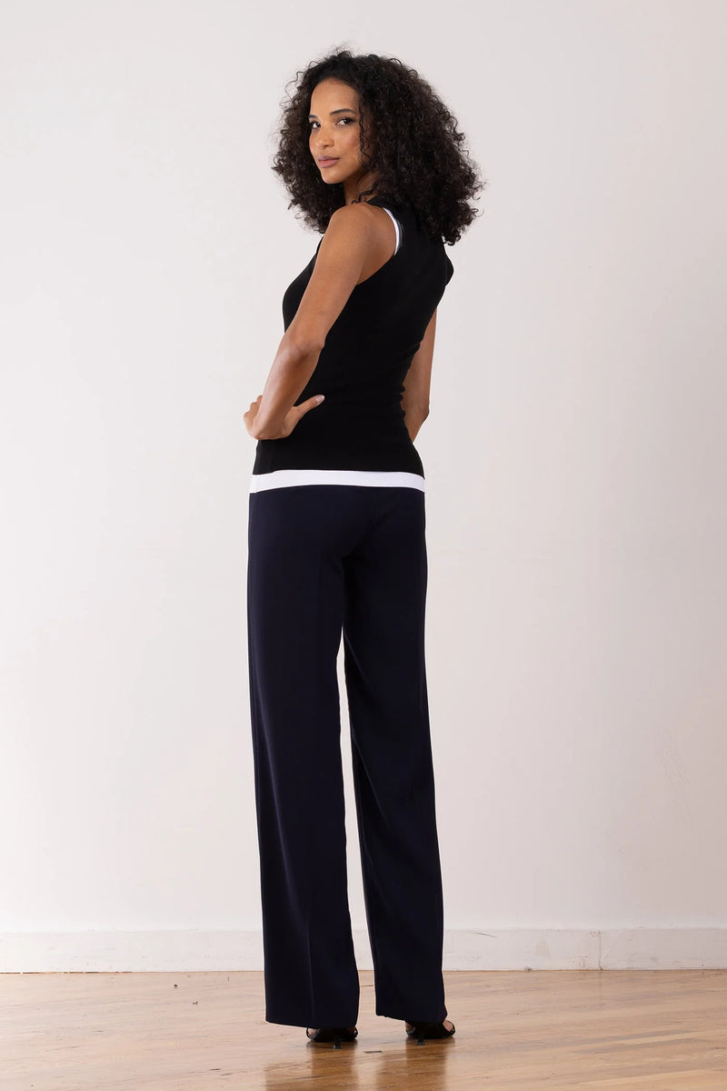Flavia Crepe | Navy