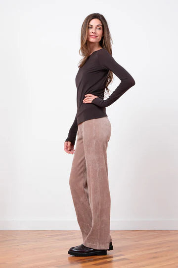 Avenue Montaigne Flavia Wide Leg Cord Cappucino shop at well heeled stowe vermont