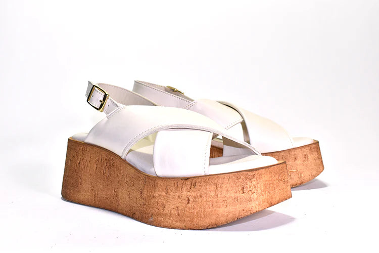 Fritzy Platform Slingback | Nappa Beige