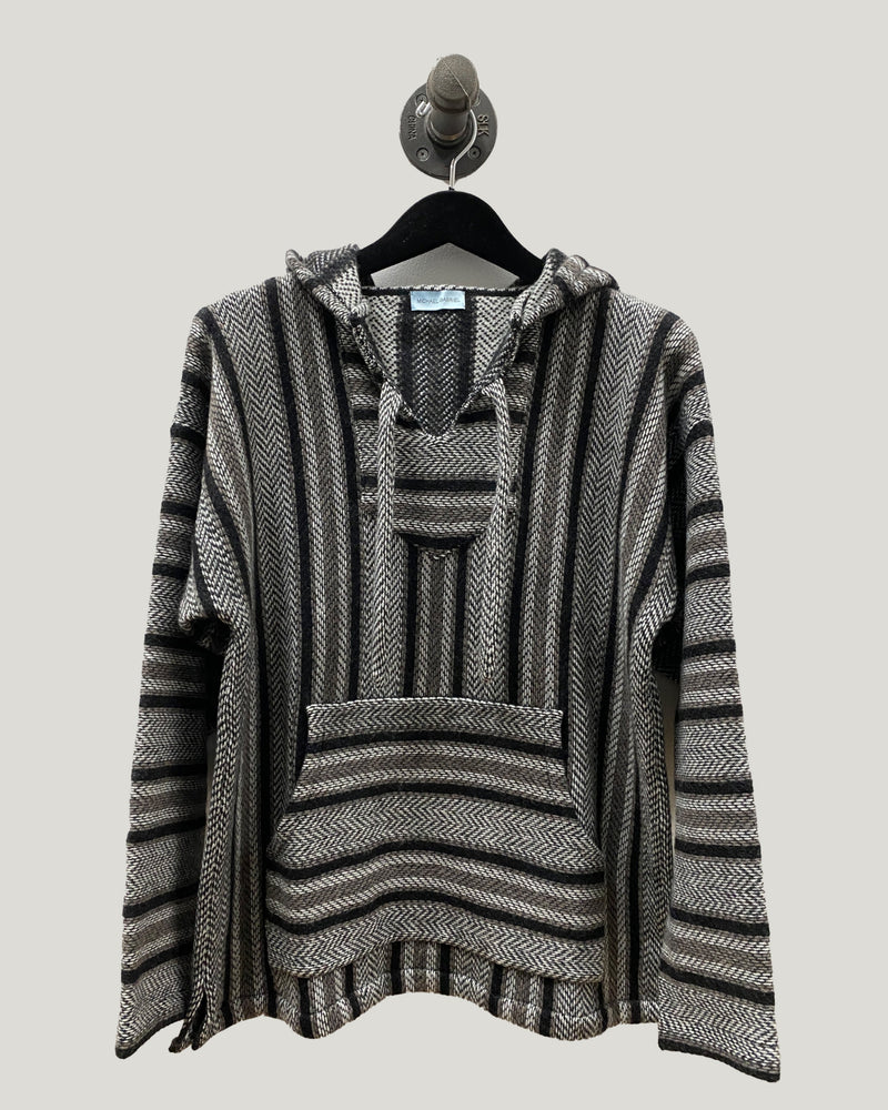 Jacquard Baja Hoodie | Black / Elk/ Charcoal / Ice White