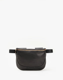 Leather Fanny Pack | Black