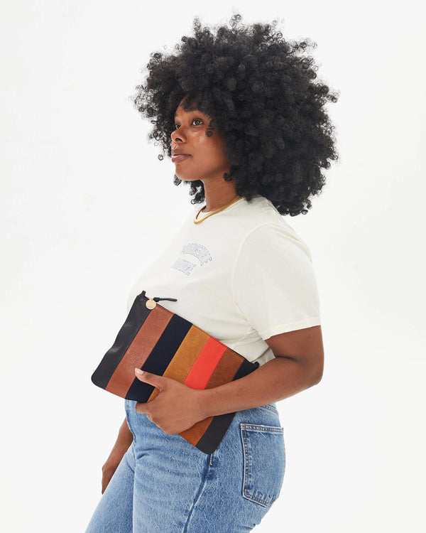 Flat Clutch with Tabs | Patchwork