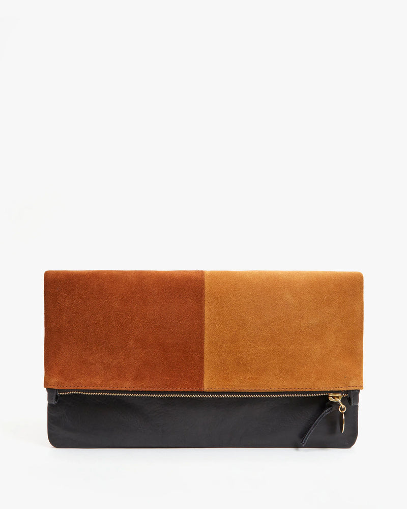 Foldover Clutch with Tabs | Patchwork
