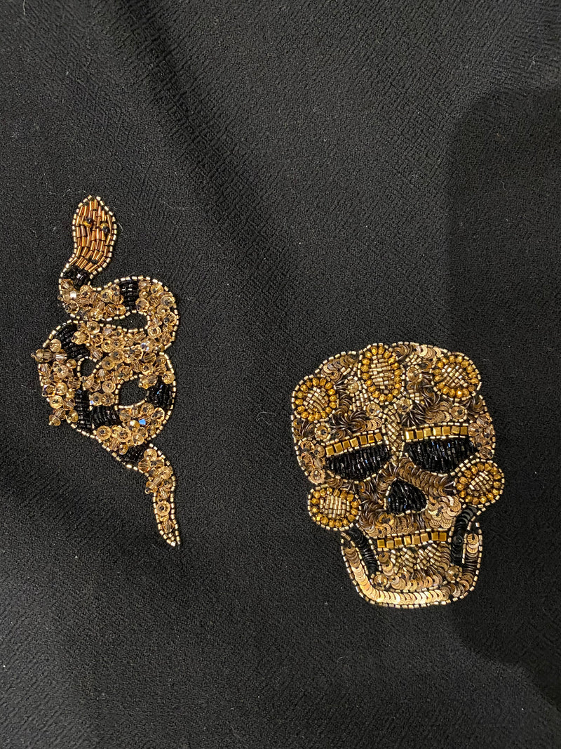 Golden Skulls Scarf