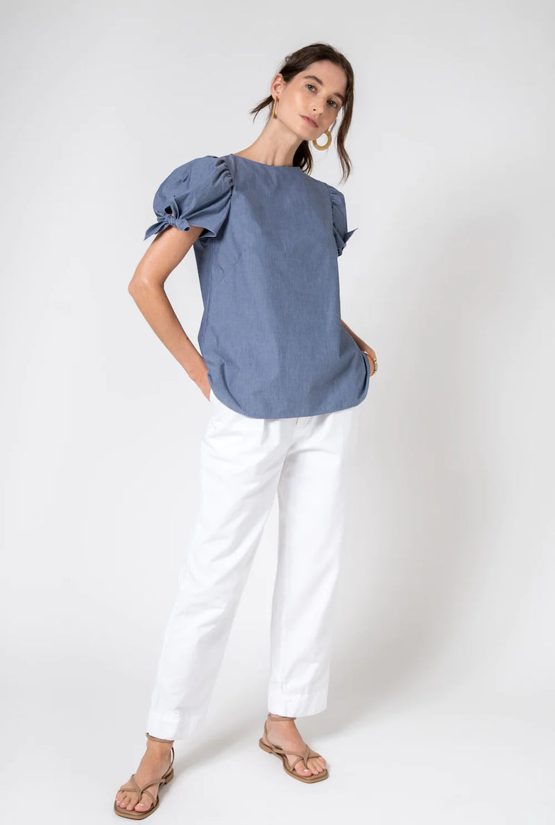 Quotation Tee | Chambray