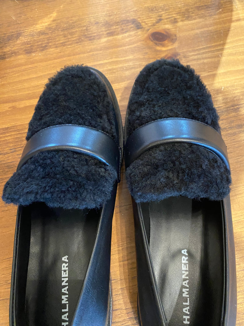 Mok Shearling Loafer | Old Nero