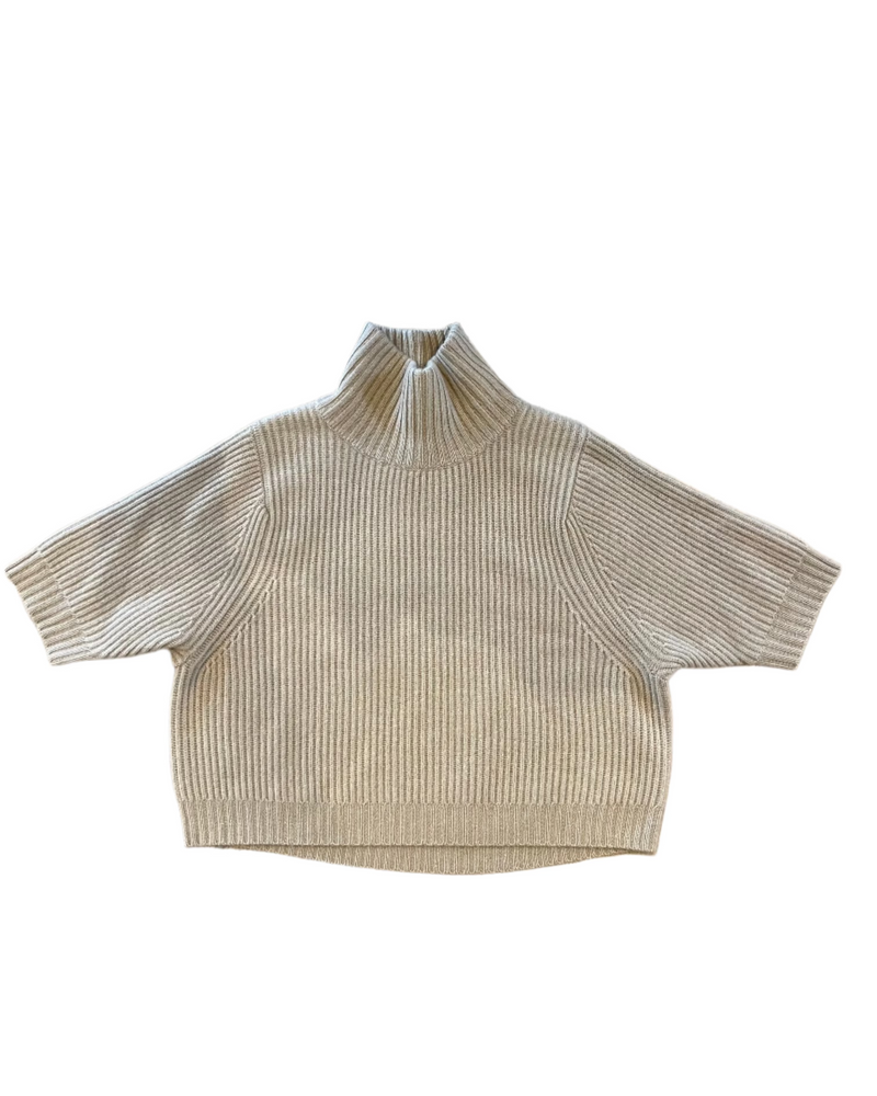 Fenner 3/4 Sleeve Turtleneck | Caramel
