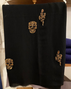 Golden Skulls Scarf