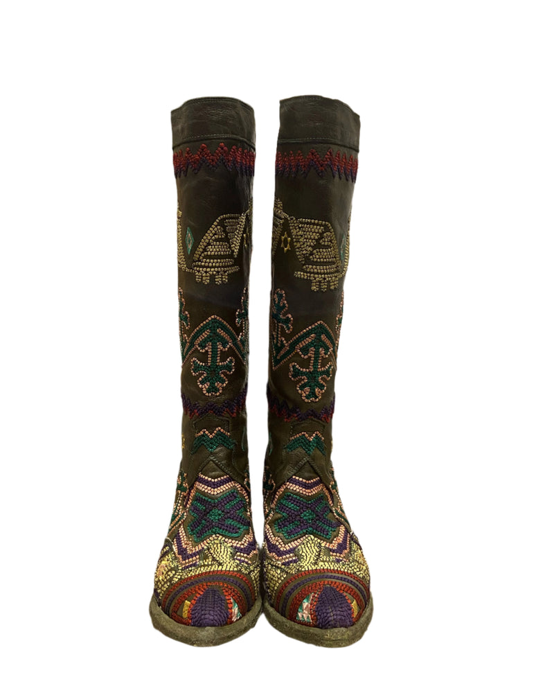 Dallas High Embroidered Boot | Bosco