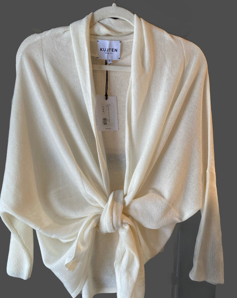 Louka Cardigan with Shawl Collar | Blanc