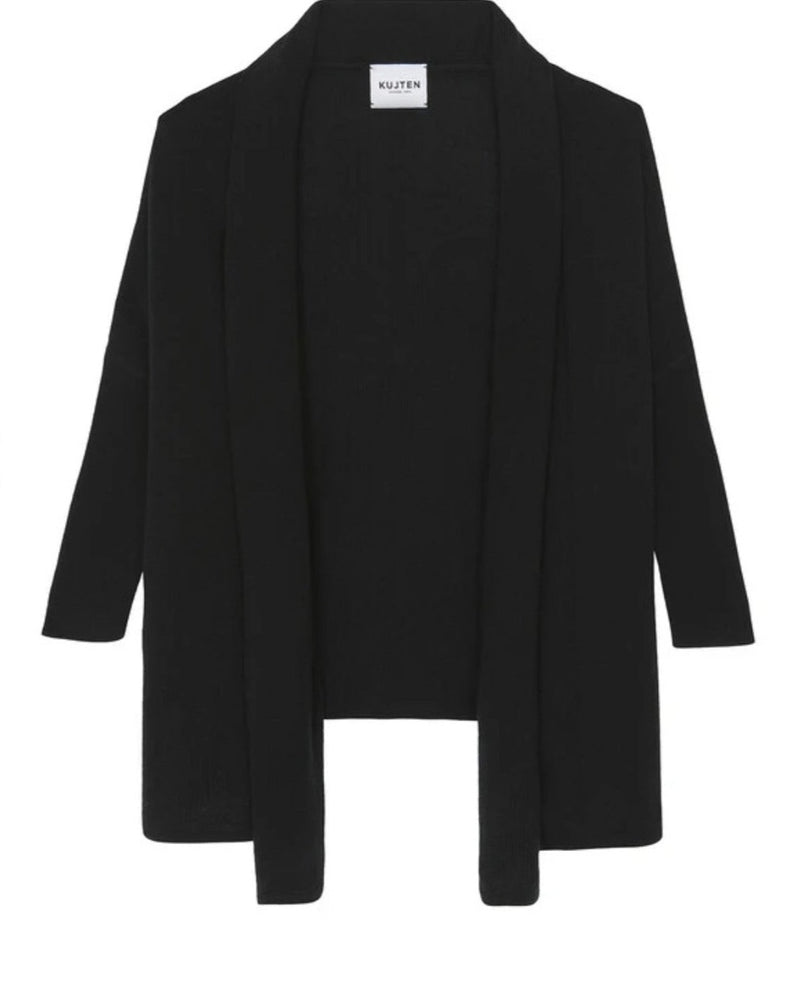 Louka Cardigan with Shawl Collar | Black