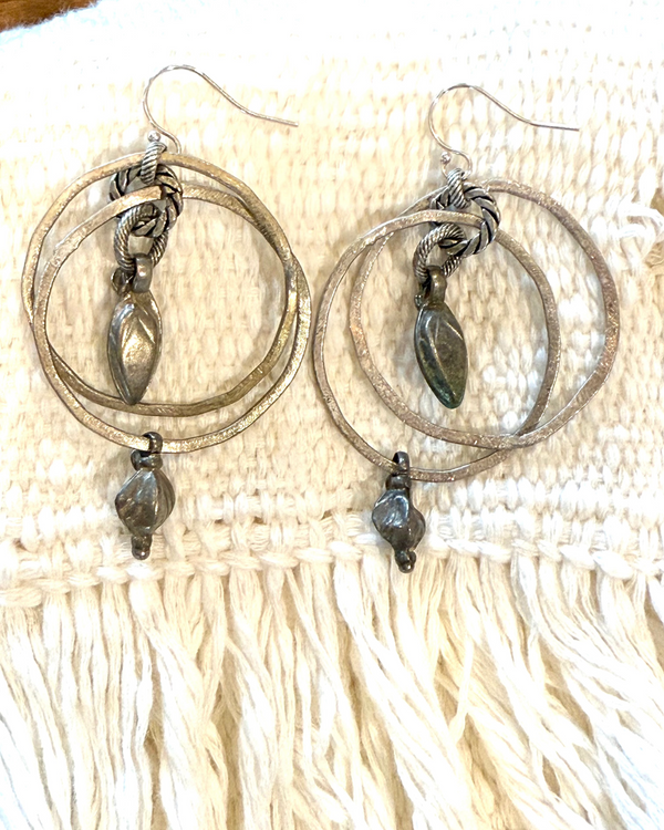 Silver Multi Loop Earrings