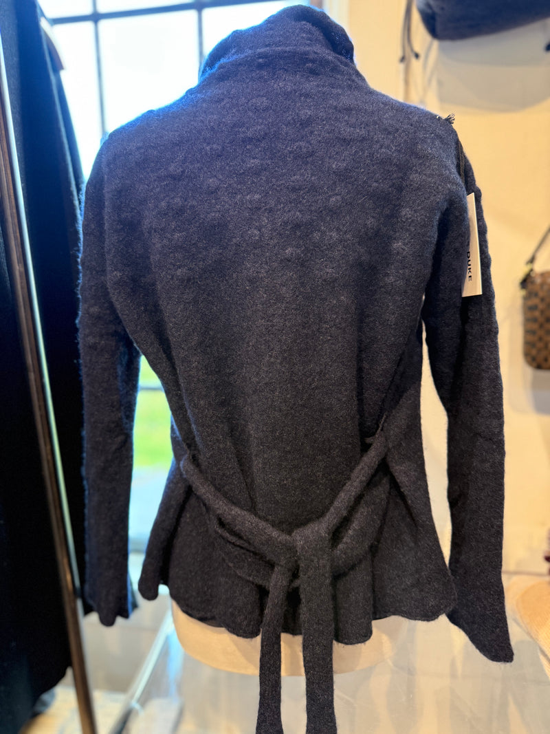 Polka Cardigan | Ink