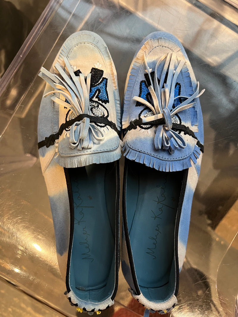 Totem Moccasin | Ivory Blue