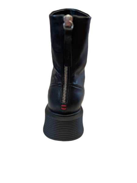 Neta Back Zip Bootie | Old Nero – Well Heeled