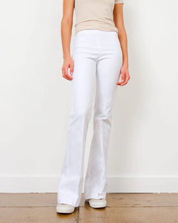 Bellini Long Flare Pant | White