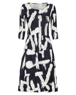 Smash Pocket Dress | Indigo Noise