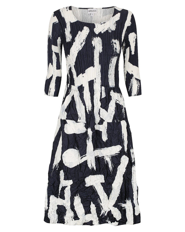 Smash Pocket Dress | Indigo Noise