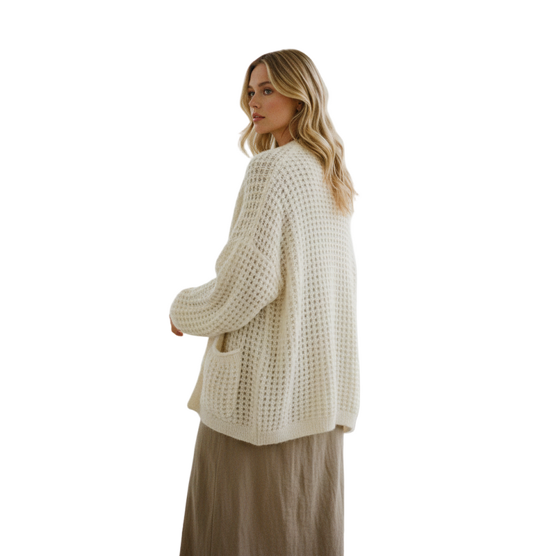 Isara Cashmere Cardi | Off-White