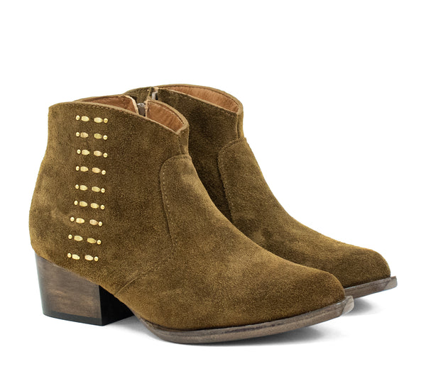 Jovi Suede Boot | Moss Green