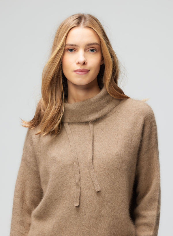 Ultra Soft Long Sleeve T Neck | Bison