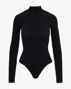 Commando The Ballet Long Sleeve Mockneck Bodysuit in Black