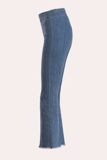 Leo Cropped Flare | Light Denim