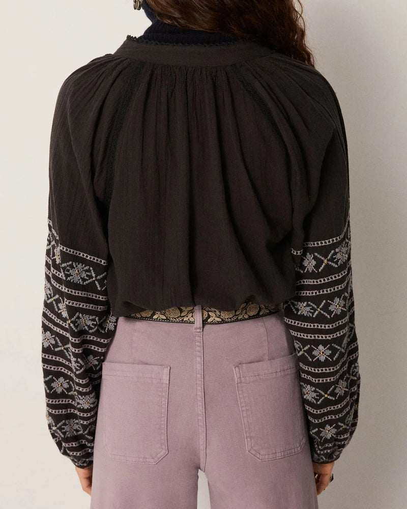 Virginia Blouse | Dusty Blue