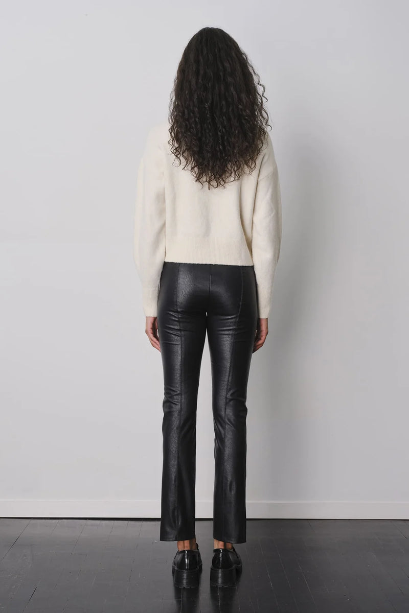 Max Vegan Leather Pant | Black