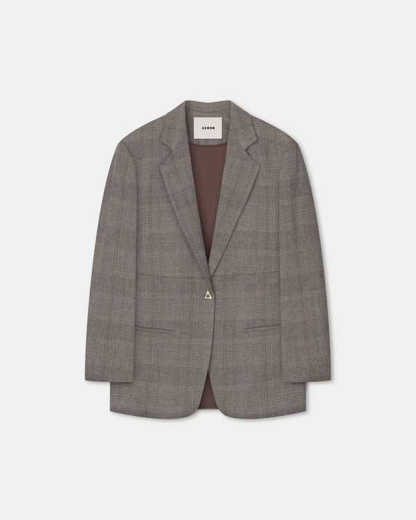 Mercedes Blazer | Checkered Grey