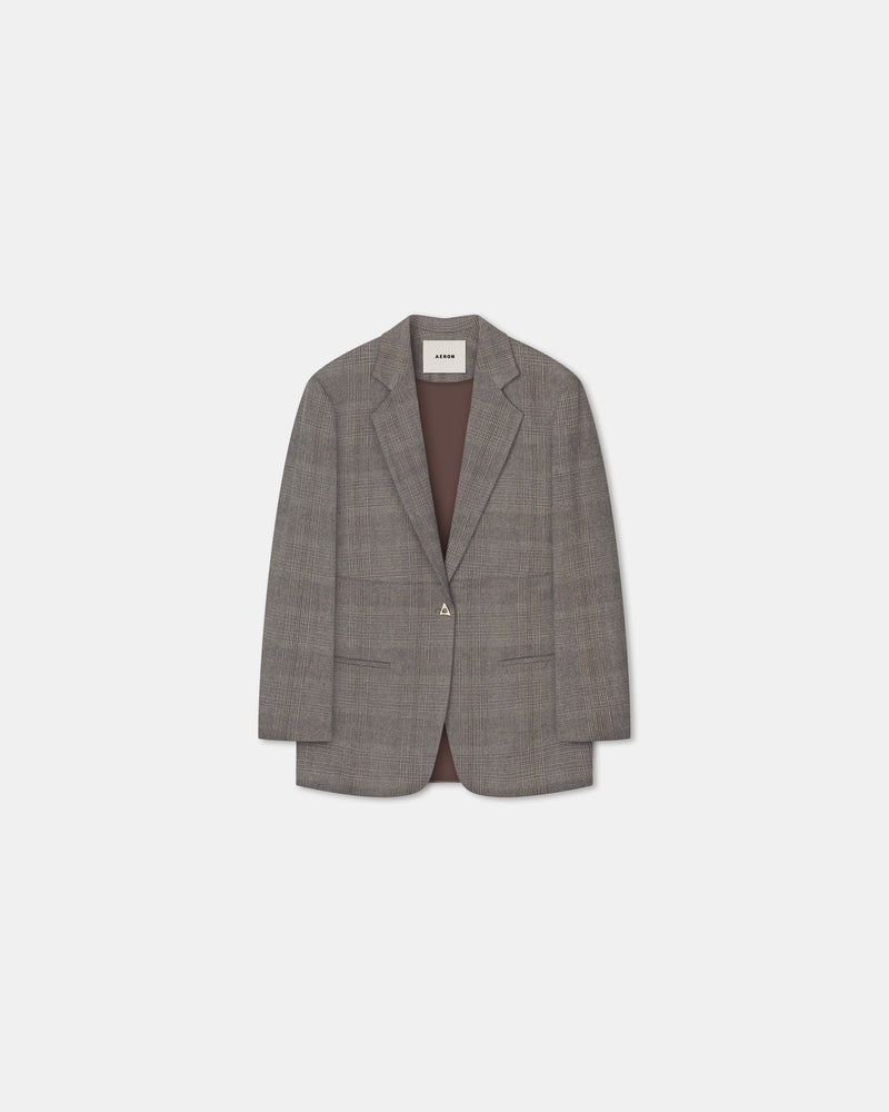 Mercedes Blazer | Checkered Grey