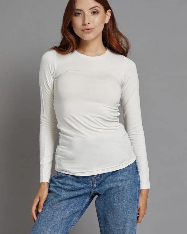 Soft Touch LS Crew | Milk