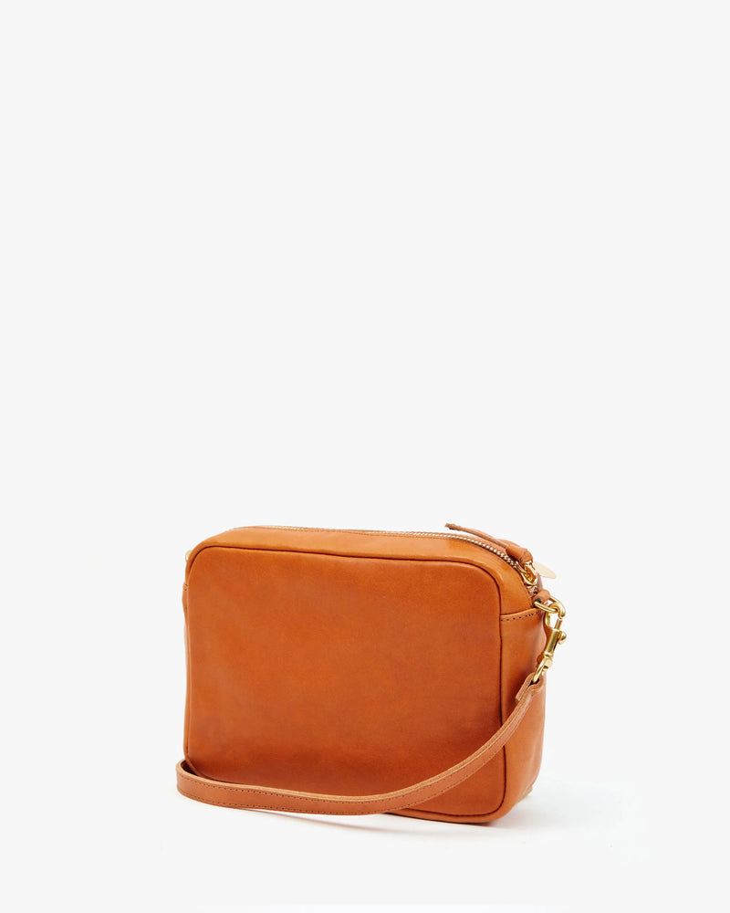 Midi Sac | Tan with Green Stripe