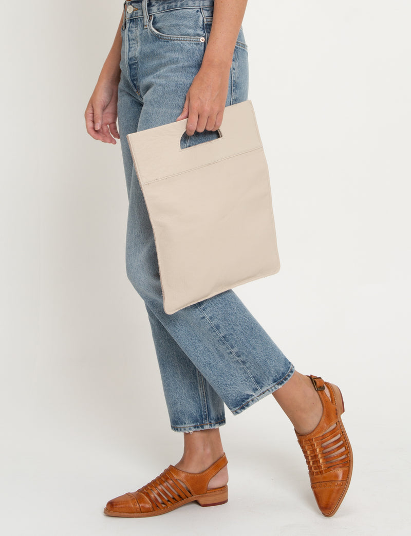 Collette Foldover Clutch | Bone
