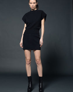 Full Needle Essential Mini Skirt | Black
