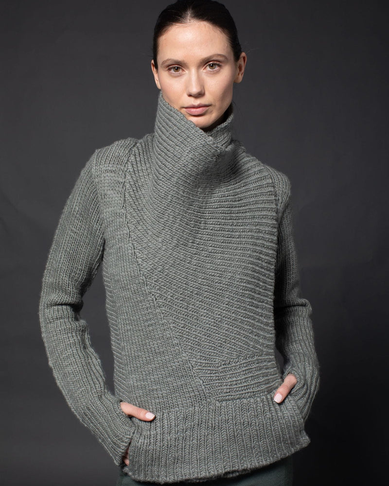 Chunky Front Drape Convertible Cardigan | Thyme