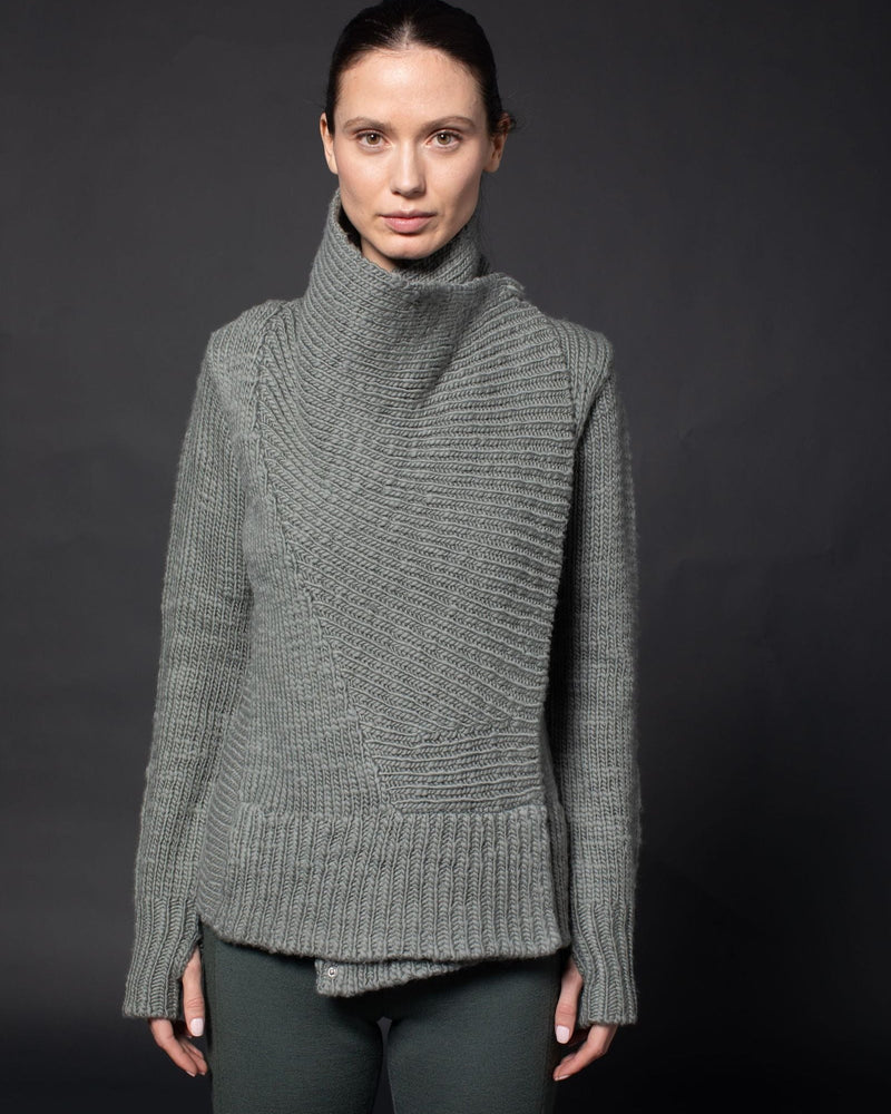 Chunky Front Drape Convertible Cardigan | Thyme