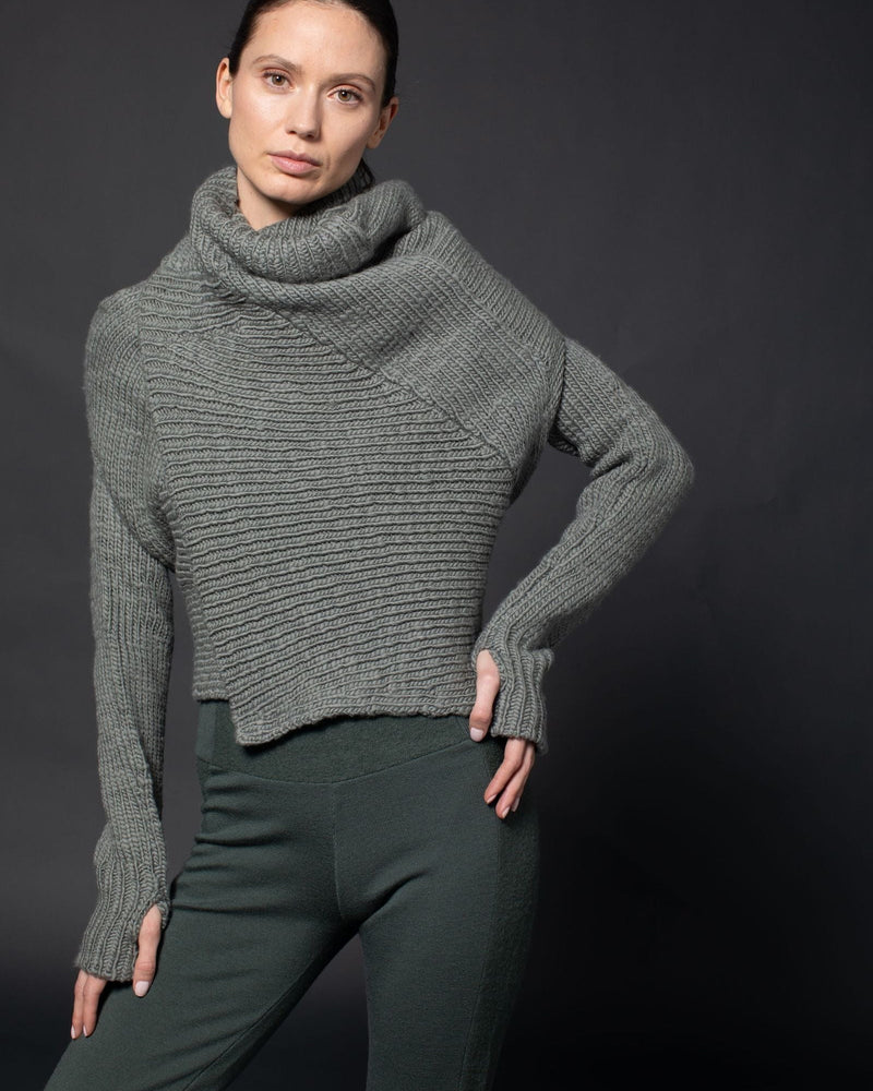 Chunky Front Drape Convertible Cardigan | Thyme