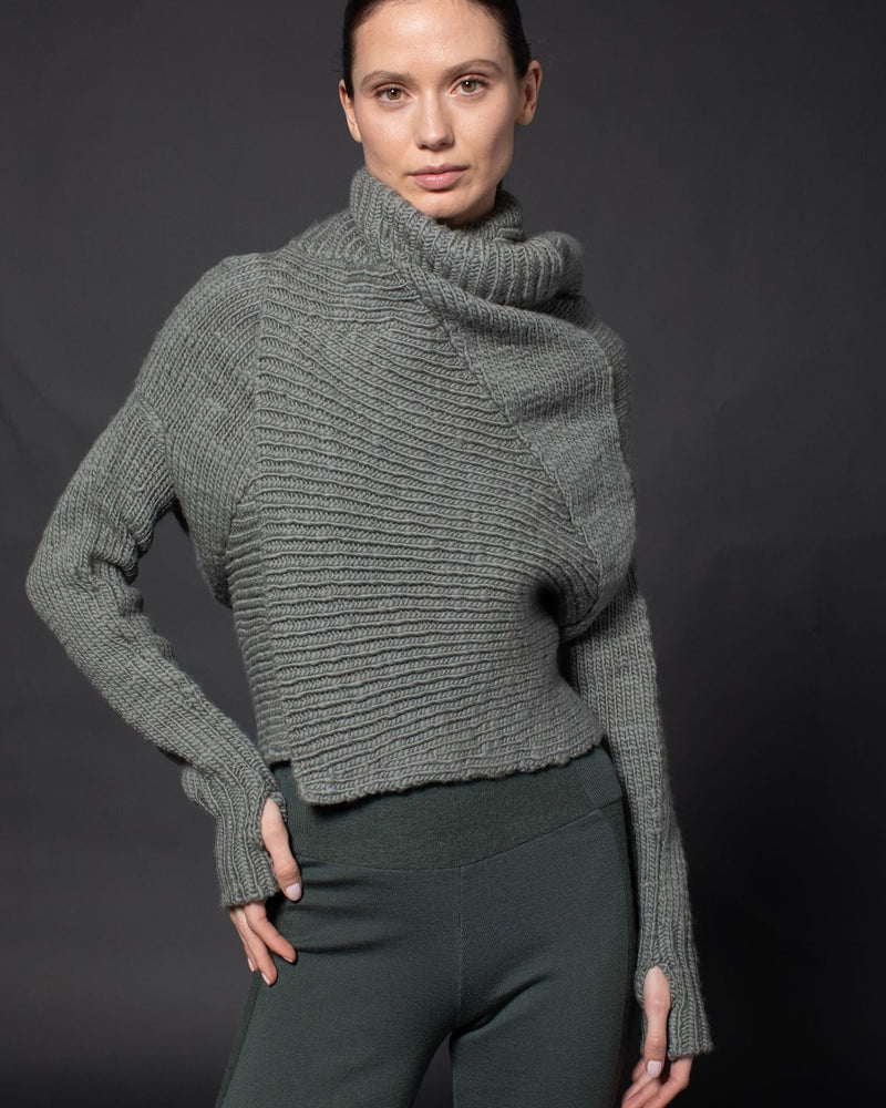 Chunky Front Drape Convertible Cardigan | Thyme