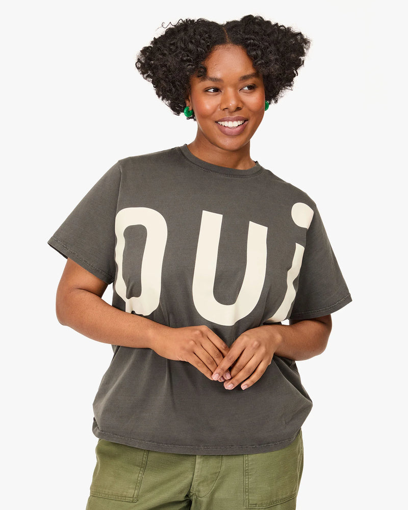 Original Tee Grand Oui | Black w/Cream