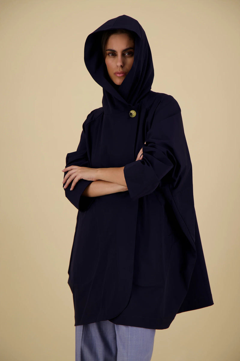 Paola Tech Coat | Navy