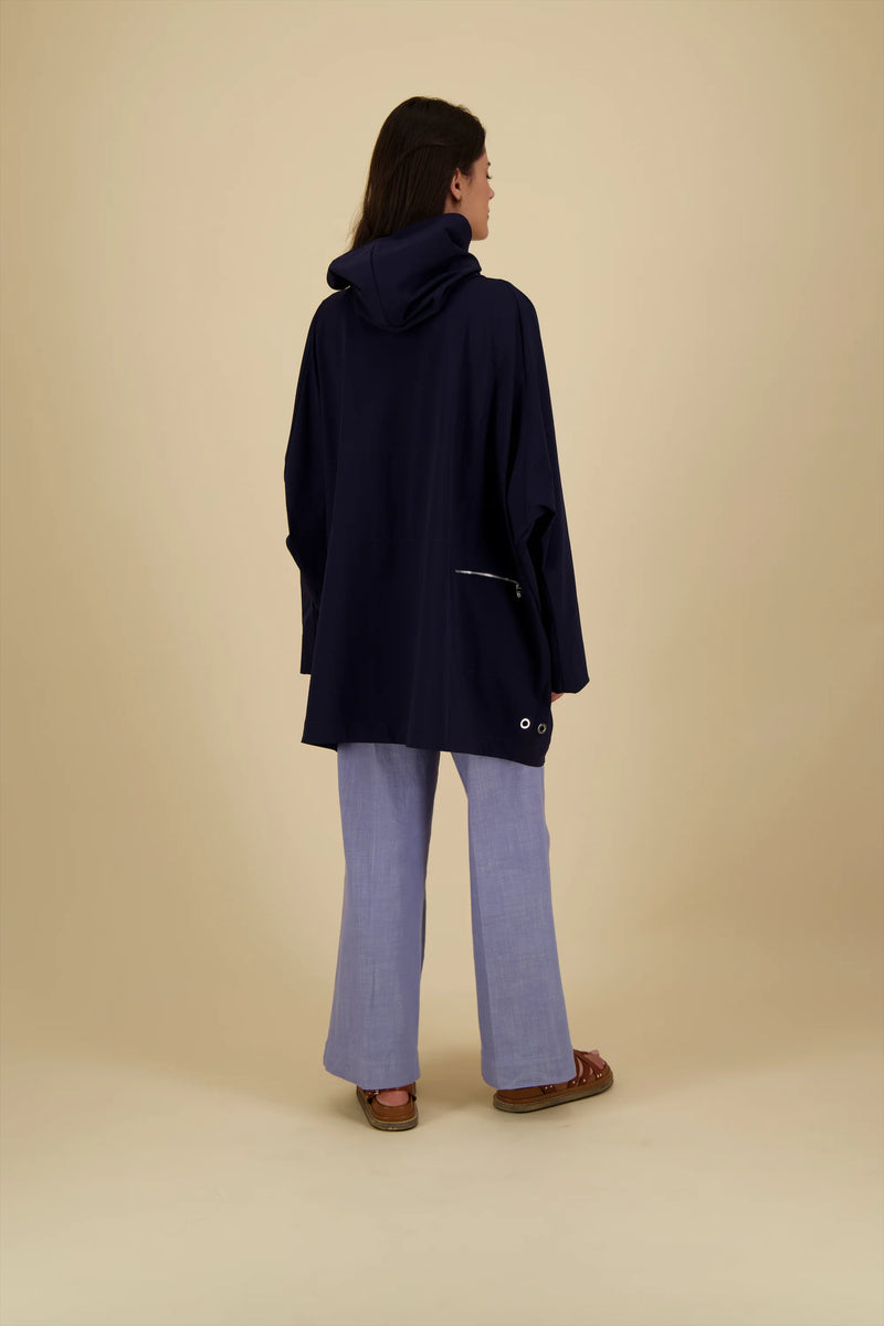 Paola Tech Coat | Navy